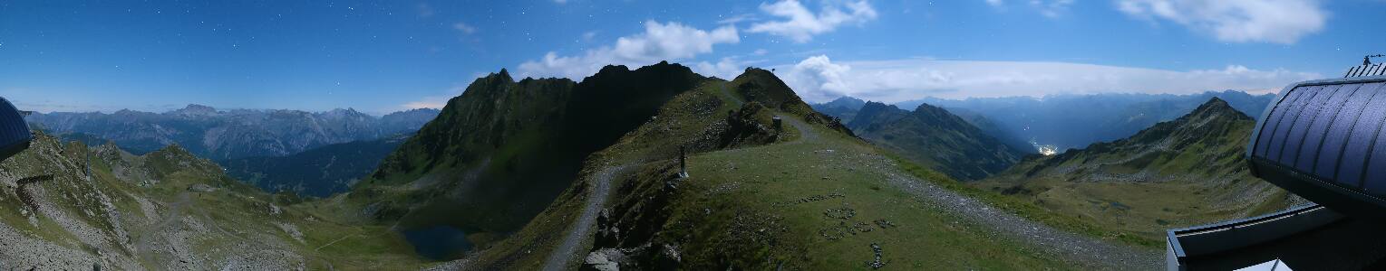 Silvretta Montafon Panorama Bahn am Hochjoch