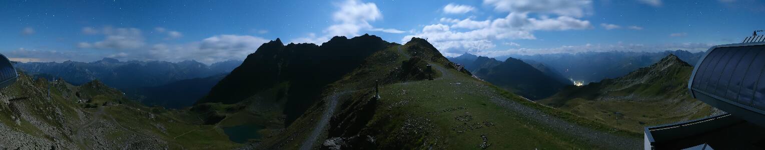 Silvretta Montafon Panorama Bahn am Hochjoch