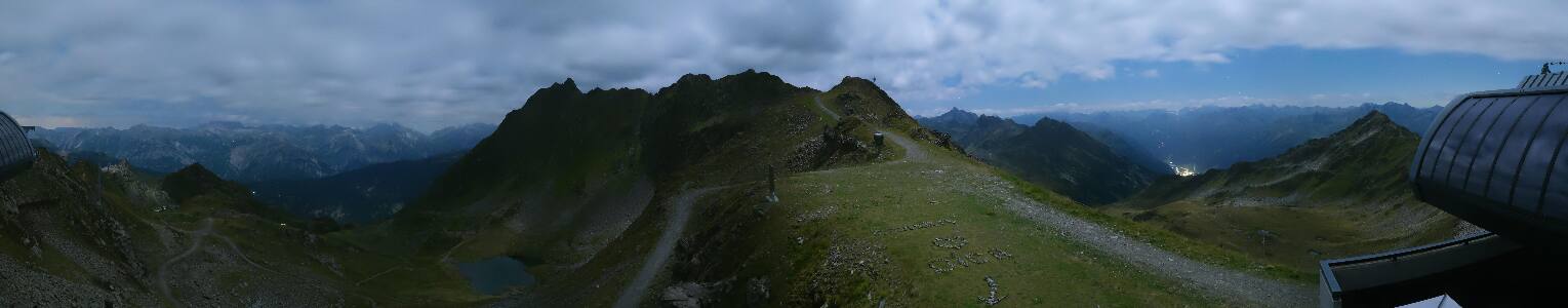 Silvretta Montafon Panorama Bahn am Hochjoch