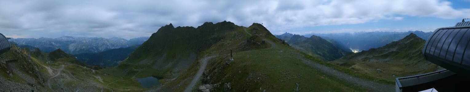 Silvretta Montafon Panorama Bahn am Hochjoch