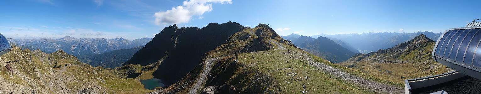 Silvretta Montafon Panorama Bahn am Hochjoch