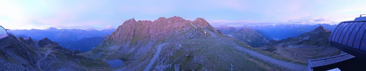 Silvretta Montafon Panorama Bahn am Hochjoch