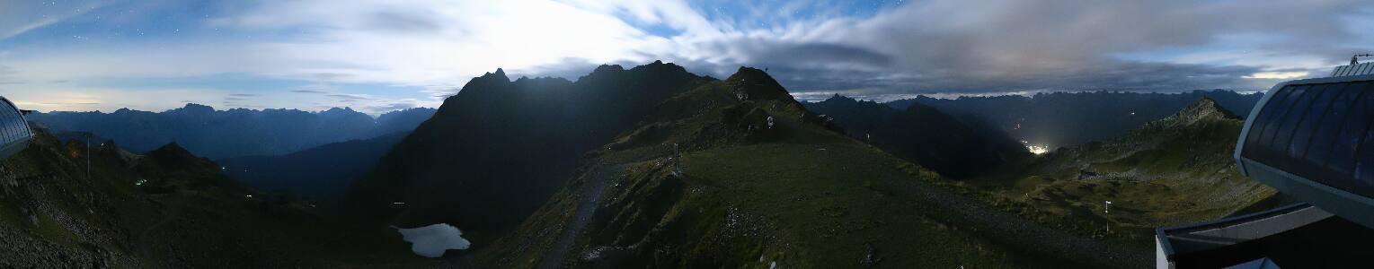Silvretta Montafon Panorama Bahn am Hochjoch