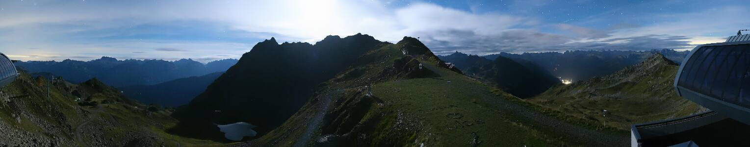 Silvretta Montafon Panorama Bahn am Hochjoch
