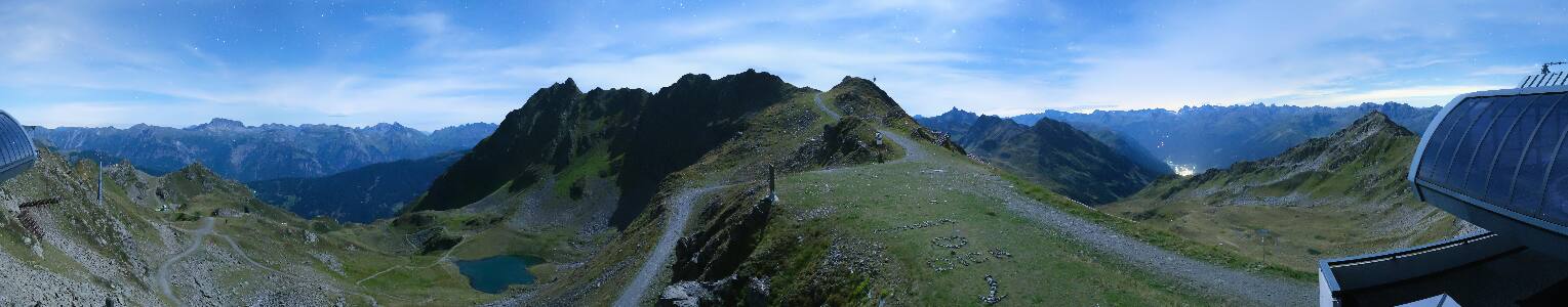 Silvretta Montafon Panorama Bahn am Hochjoch