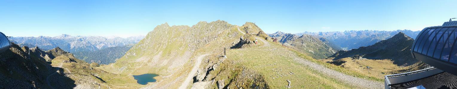 Silvretta Montafon Panorama Bahn am Hochjoch