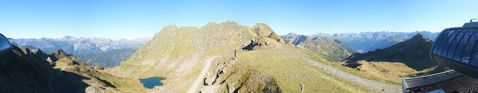 Silvretta Montafon Panorama Bahn am Hochjoch