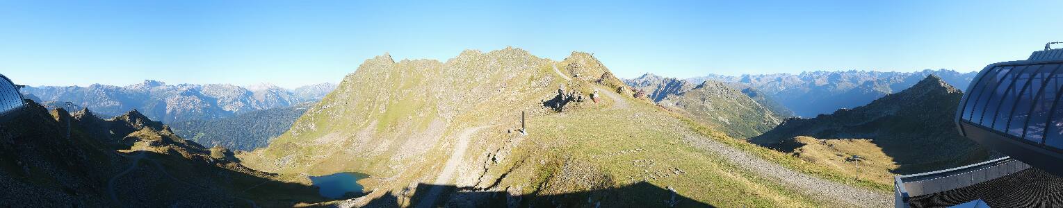 Silvretta Montafon Panorama Bahn am Hochjoch