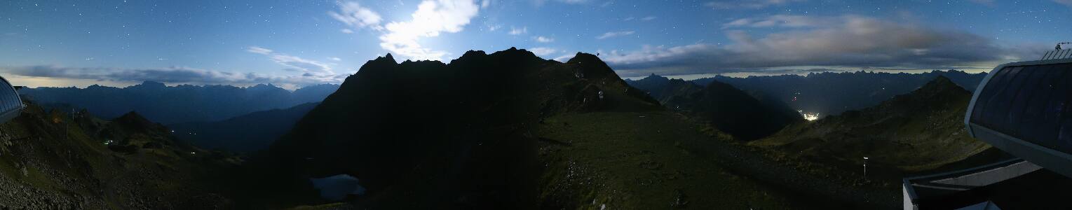 Silvretta Montafon Panorama Bahn am Hochjoch