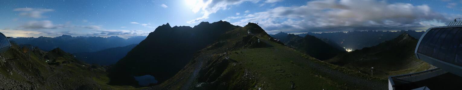 Silvretta Montafon Panorama Bahn am Hochjoch