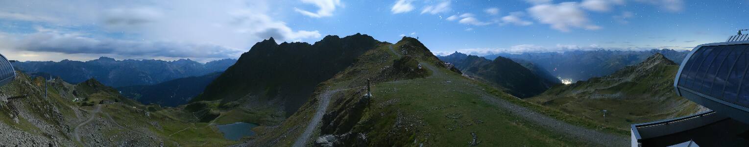 Silvretta Montafon Panorama Bahn am Hochjoch