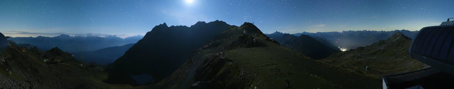 Silvretta Montafon Panorama Bahn am Hochjoch