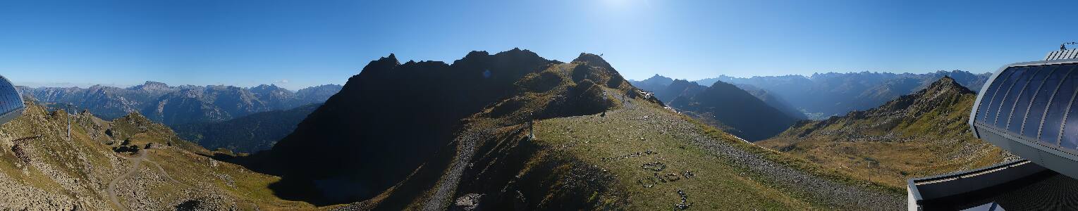 Silvretta Montafon Panorama Bahn am Hochjoch