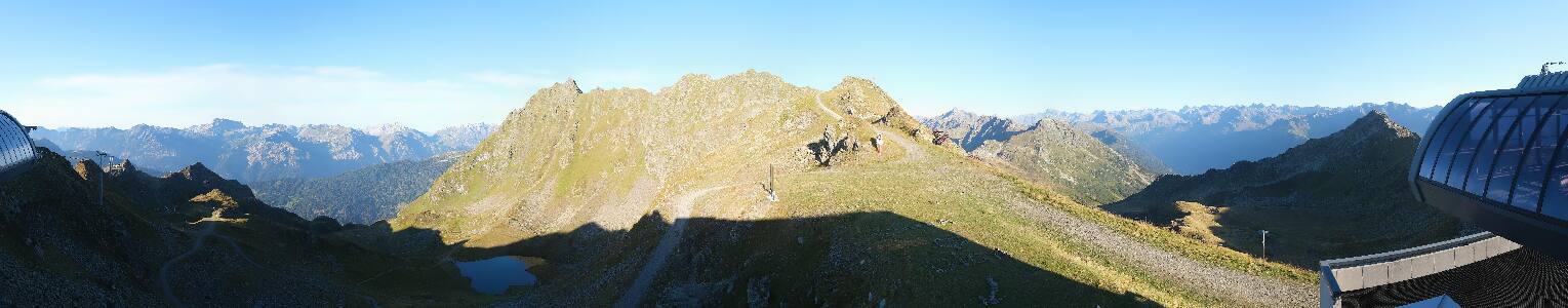 Silvretta Montafon Panorama Bahn am Hochjoch