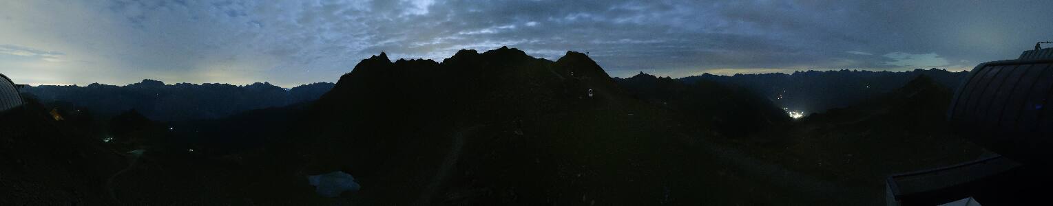 Silvretta Montafon Panorama Bahn am Hochjoch