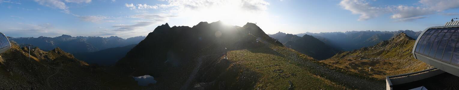 Silvretta Montafon Panorama Bahn am Hochjoch
