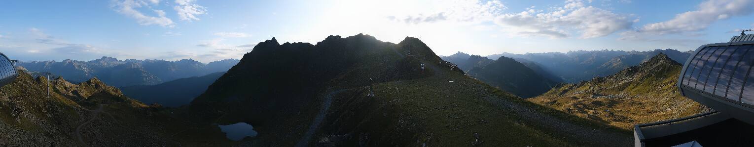 Silvretta Montafon Panorama Bahn am Hochjoch
