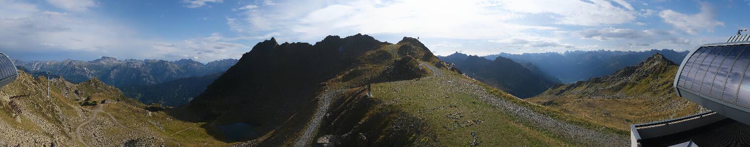 Silvretta Montafon Panorama Bahn am Hochjoch