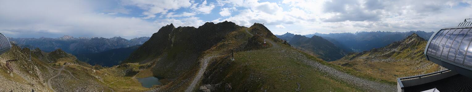 Silvretta Montafon Panorama Bahn am Hochjoch