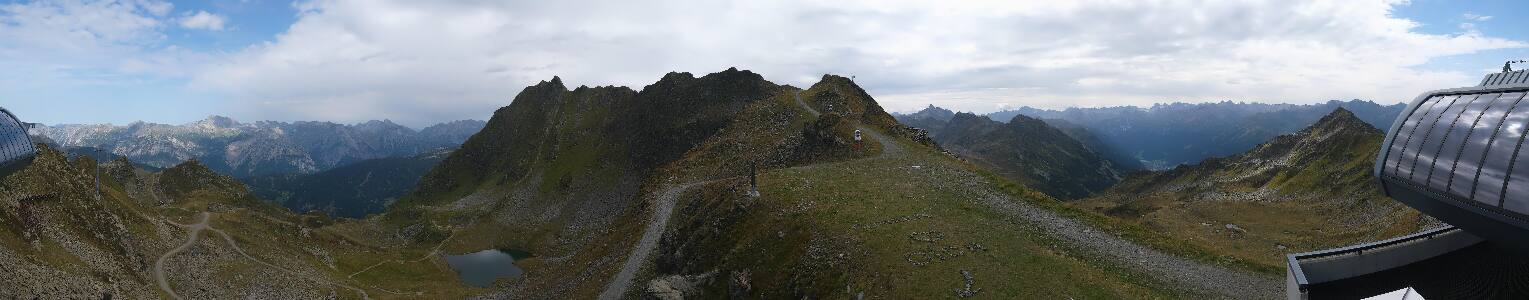 Silvretta Montafon Panorama Bahn am Hochjoch