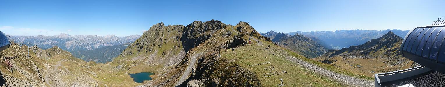 Silvretta Montafon Panorama Bahn am Hochjoch