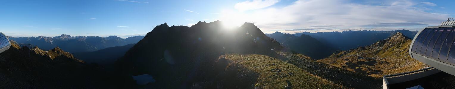 Silvretta Montafon Panorama Bahn am Hochjoch