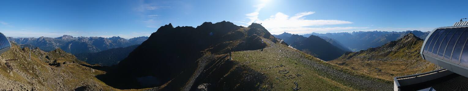 Silvretta Montafon Panorama Bahn am Hochjoch