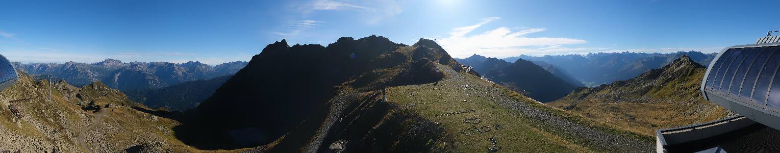 Silvretta Montafon Panorama Bahn am Hochjoch