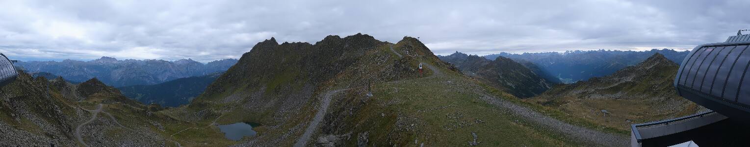 Silvretta Montafon Panorama Bahn am Hochjoch