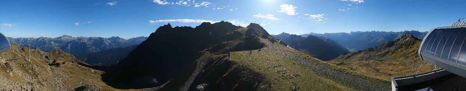 Silvretta Montafon Panorama Bahn am Hochjoch