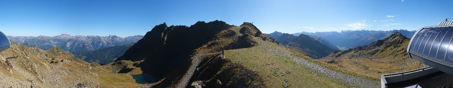 Silvretta Montafon Panorama Bahn am Hochjoch
