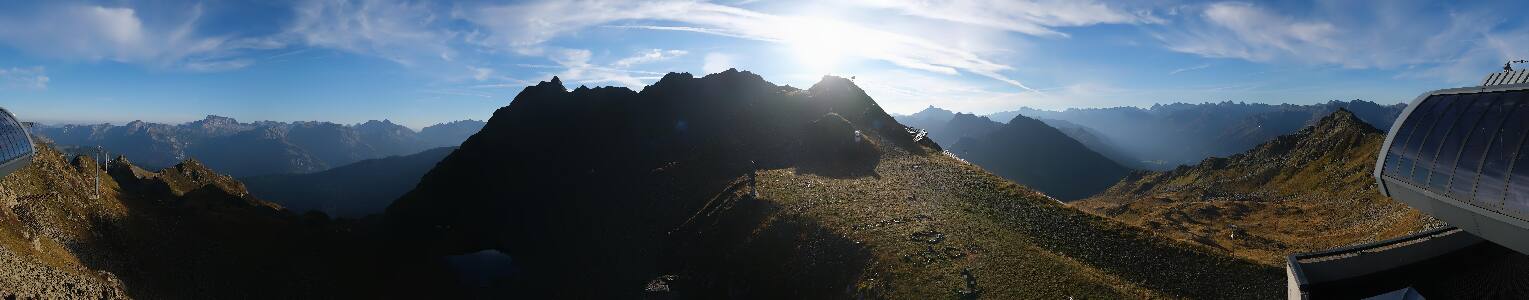 Silvretta Montafon Panorama Bahn am Hochjoch