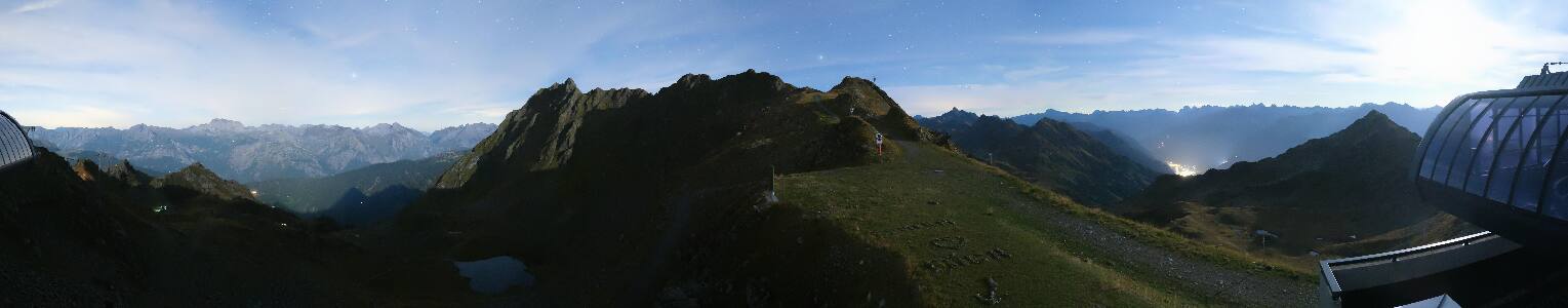 Silvretta Montafon Panorama Bahn am Hochjoch