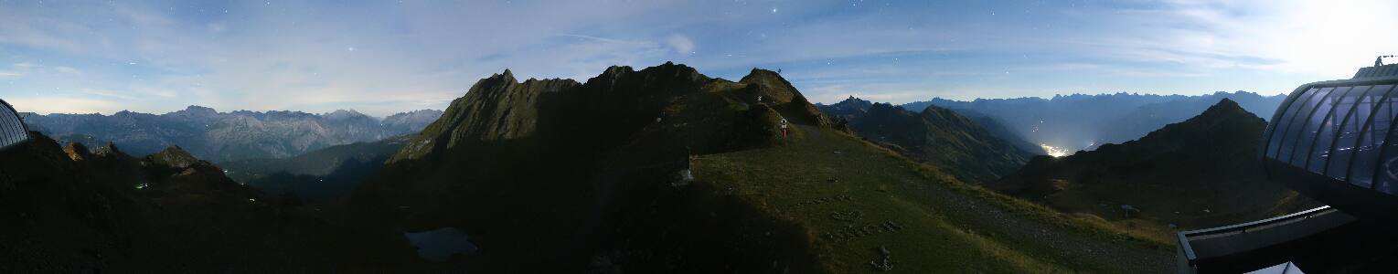 Silvretta Montafon Panorama Bahn am Hochjoch