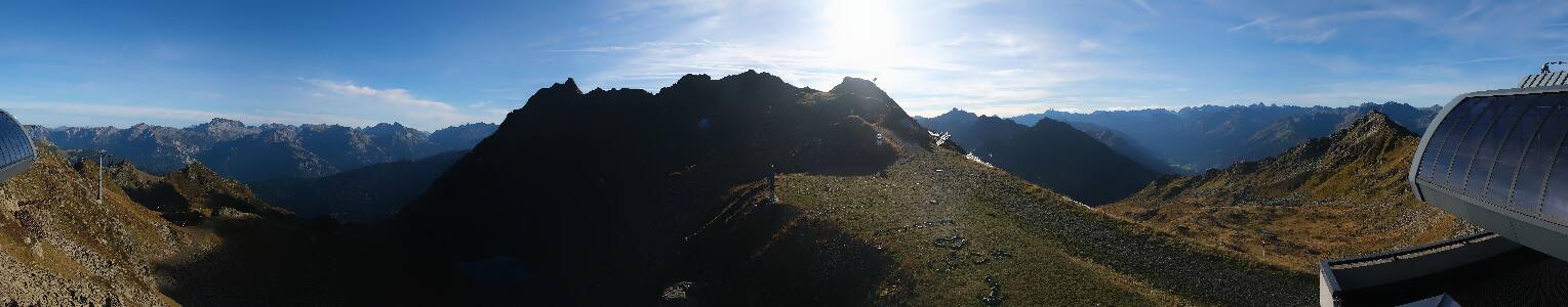 Silvretta Montafon Panorama Bahn am Hochjoch
