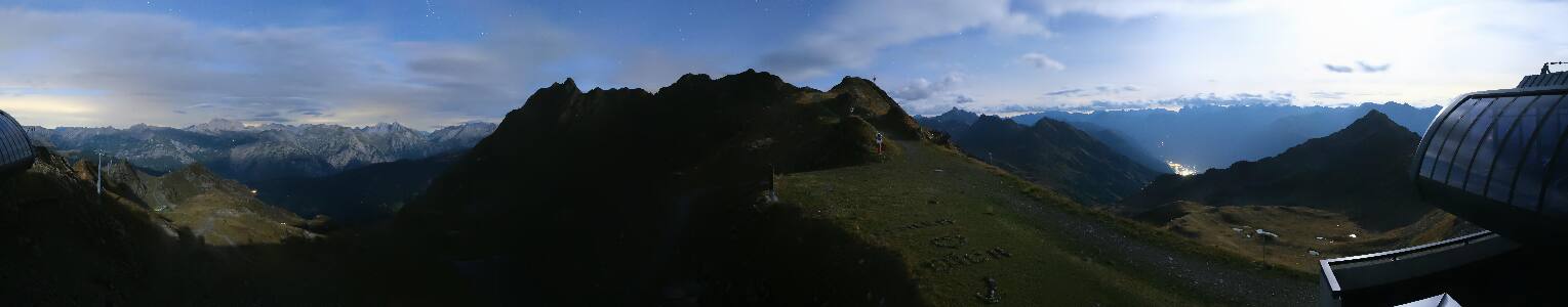 Silvretta Montafon Panorama Bahn am Hochjoch