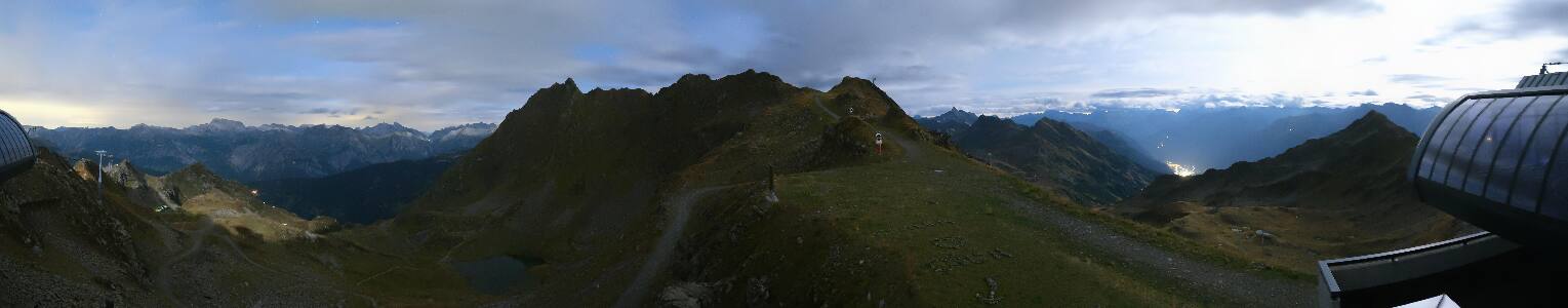 Silvretta Montafon Panorama Bahn am Hochjoch