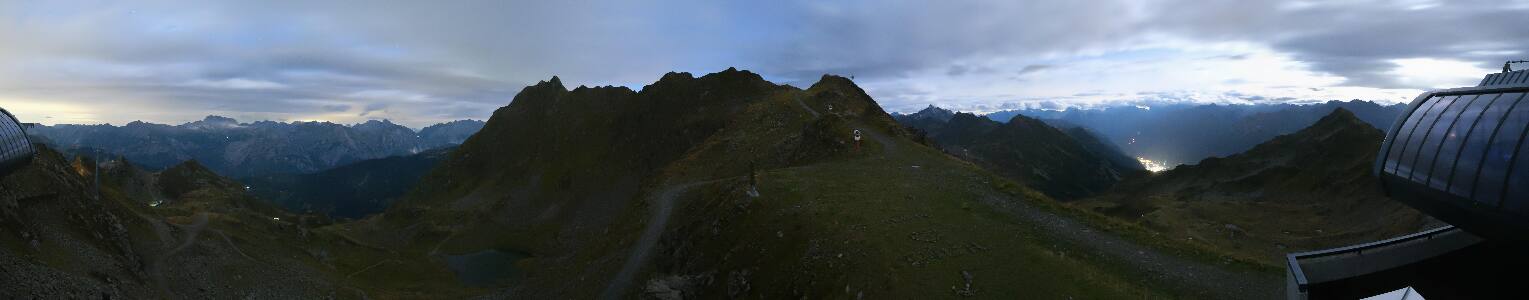 Silvretta Montafon Panorama Bahn am Hochjoch