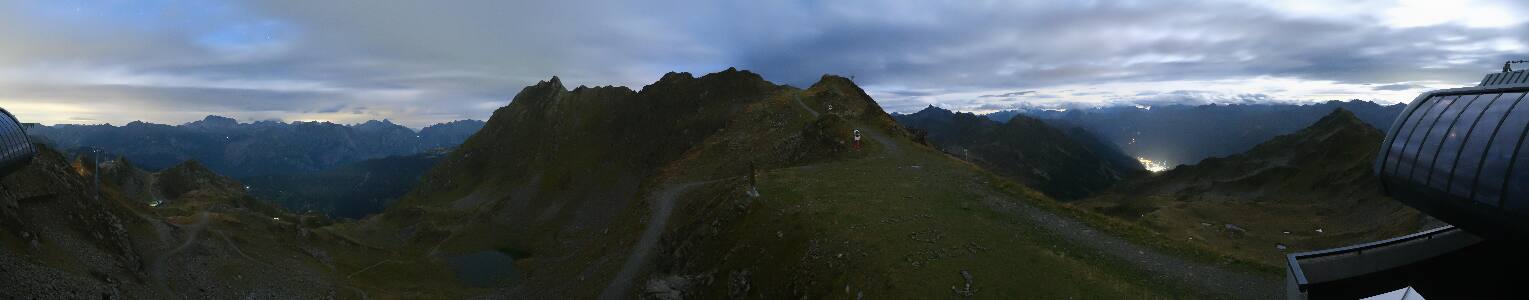 Silvretta Montafon Panorama Bahn am Hochjoch