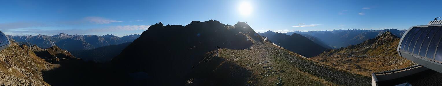 Silvretta Montafon Panorama Bahn am Hochjoch