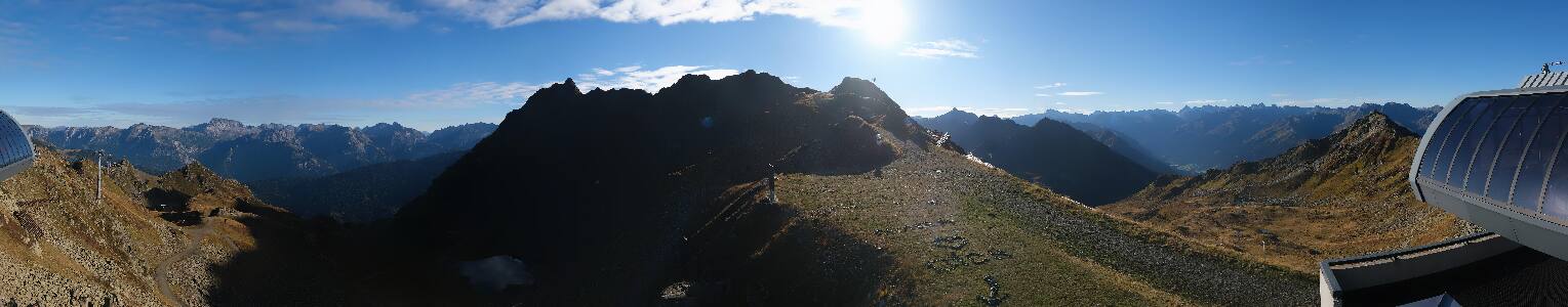 Silvretta Montafon Panorama Bahn am Hochjoch