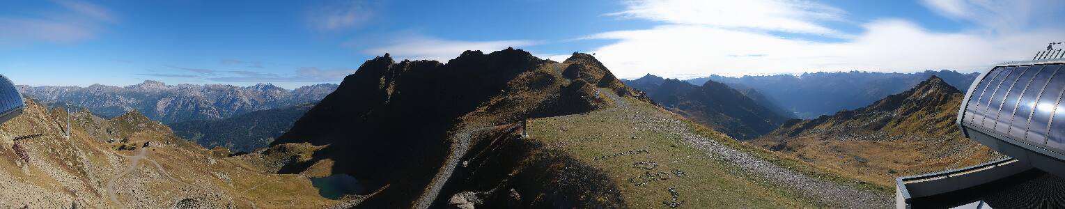 Silvretta Montafon Panorama Bahn am Hochjoch