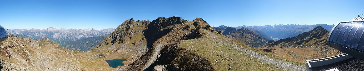 Silvretta Montafon Panorama Bahn am Hochjoch