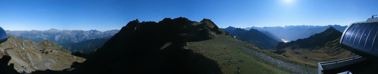 Silvretta Montafon Panorama Bahn am Hochjoch