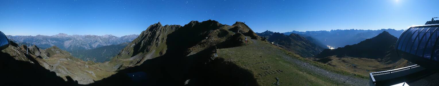 Silvretta Montafon Panorama Bahn am Hochjoch
