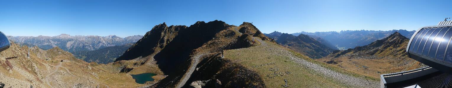 Silvretta Montafon Panorama Bahn am Hochjoch