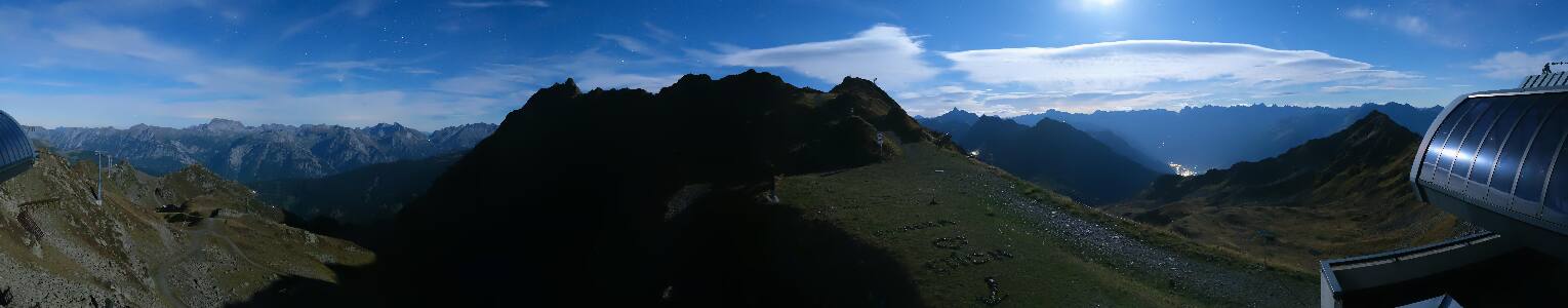 Silvretta Montafon Panorama Bahn am Hochjoch