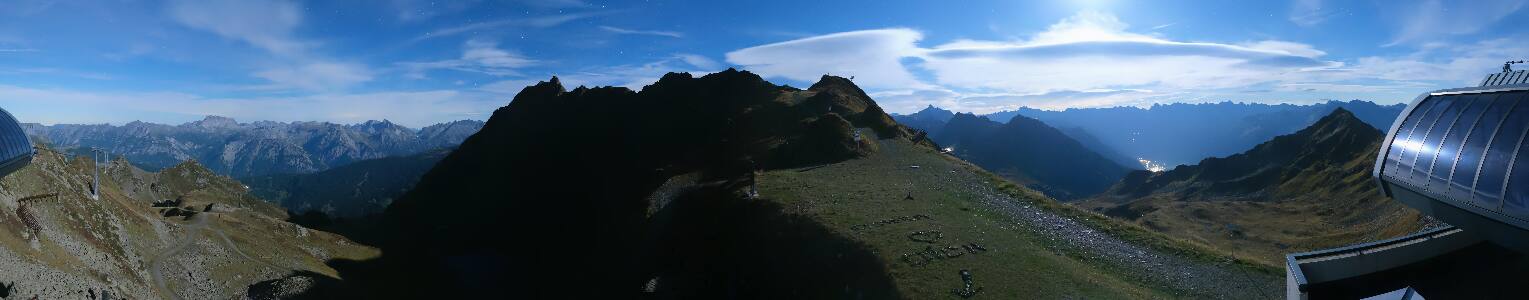 Silvretta Montafon Panorama Bahn am Hochjoch