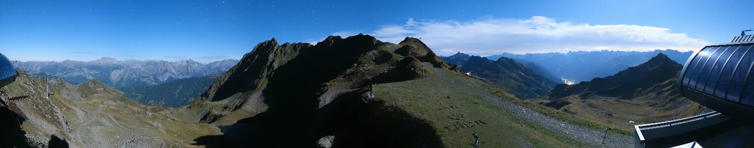 Silvretta Montafon Panorama Bahn am Hochjoch