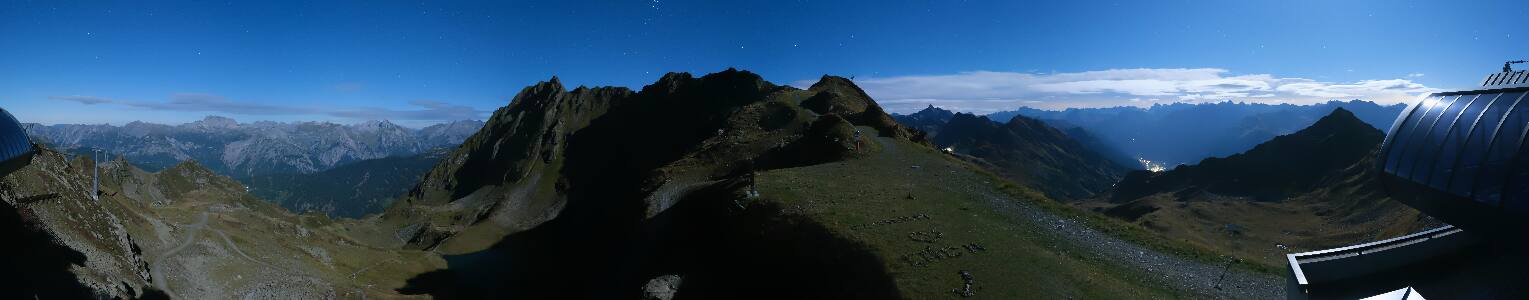 Silvretta Montafon Panorama Bahn am Hochjoch